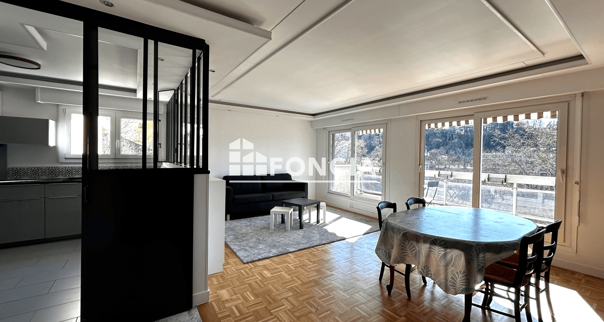 Appartement meublé 3 pièces (74.4 m²) à louer - Lyon 4ᵉ (69004)