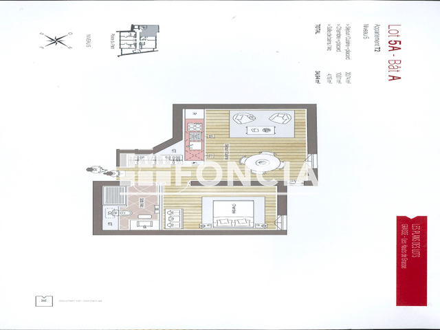 Appartement 2 pièces (34.5 m²) à louer - Grasse (06130)