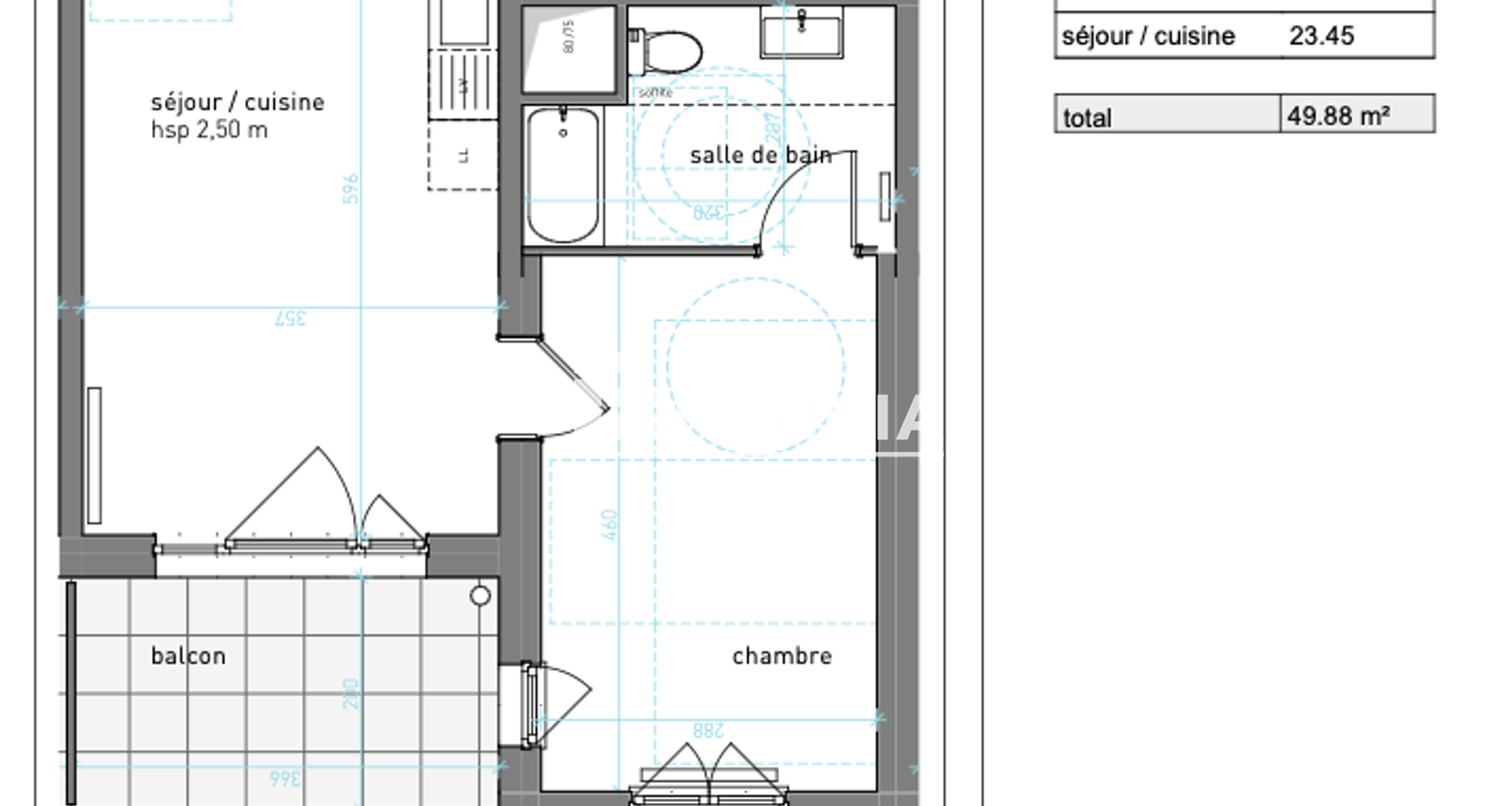 Appartement 2 pièces (42.46 m²) à louer - Strasbourg (67000)