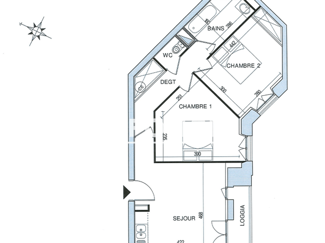 Appartement 3 pièces (56.48 m²) à louer - Marseille 15ᵉ (13015)