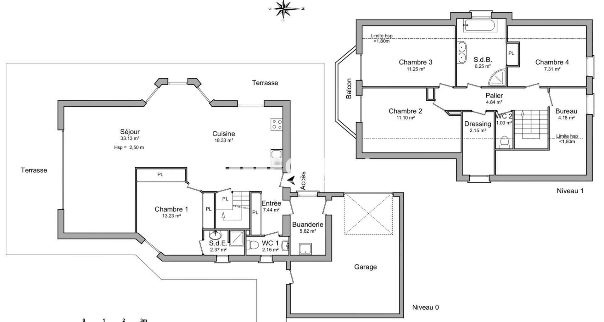 Maison 5 pièces (130.55 m²) à louer - Champagnier (38800)