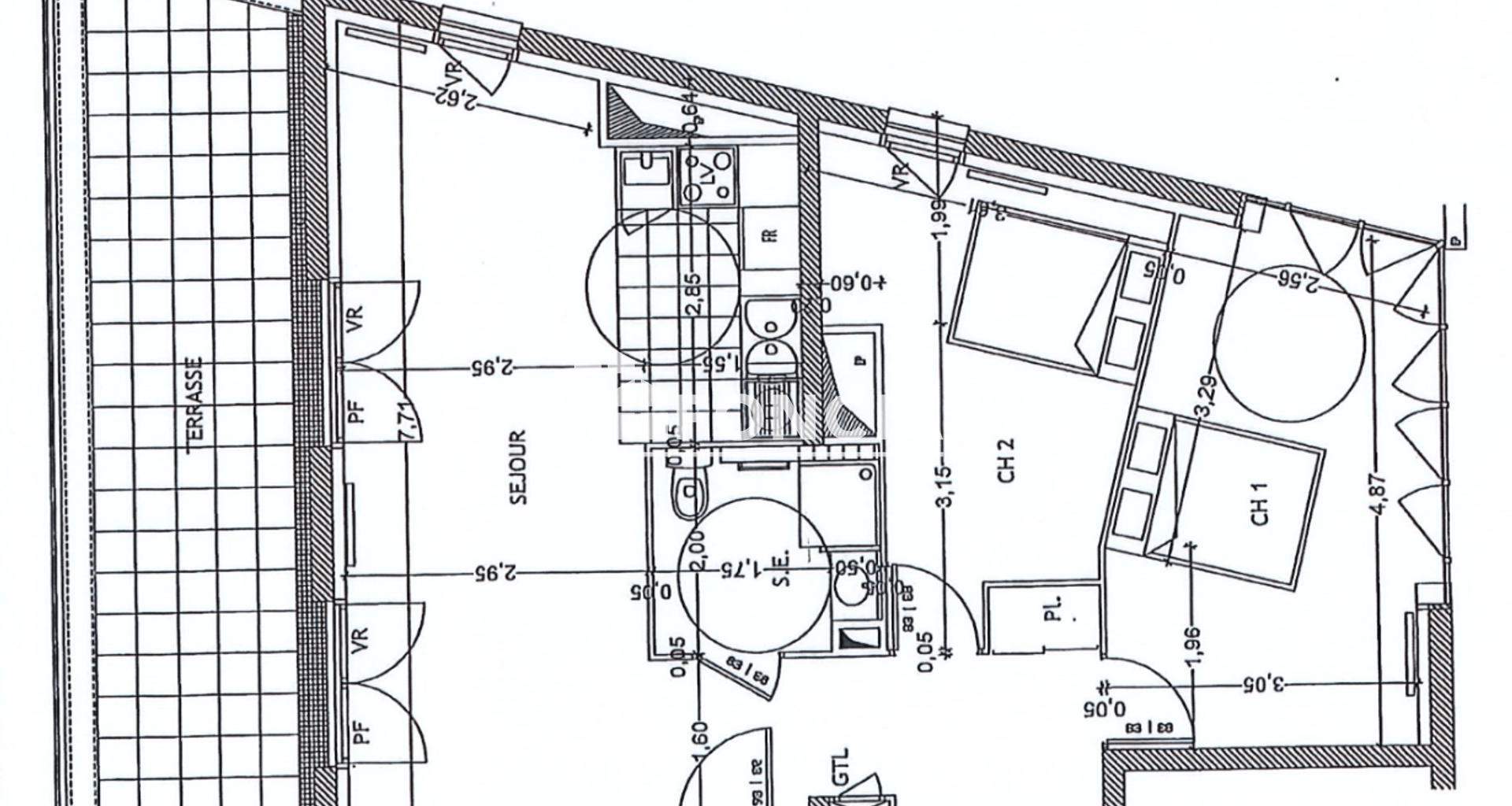 Appartement 3 pièces (63.01 m²) à louer - Orléans (45000)