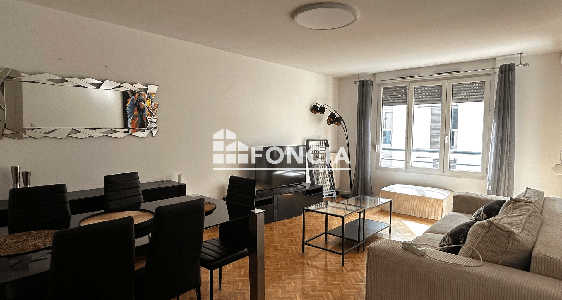 Appartement meublé 3 pièces (70.45 m²) à louer - Villeurbanne (69100)