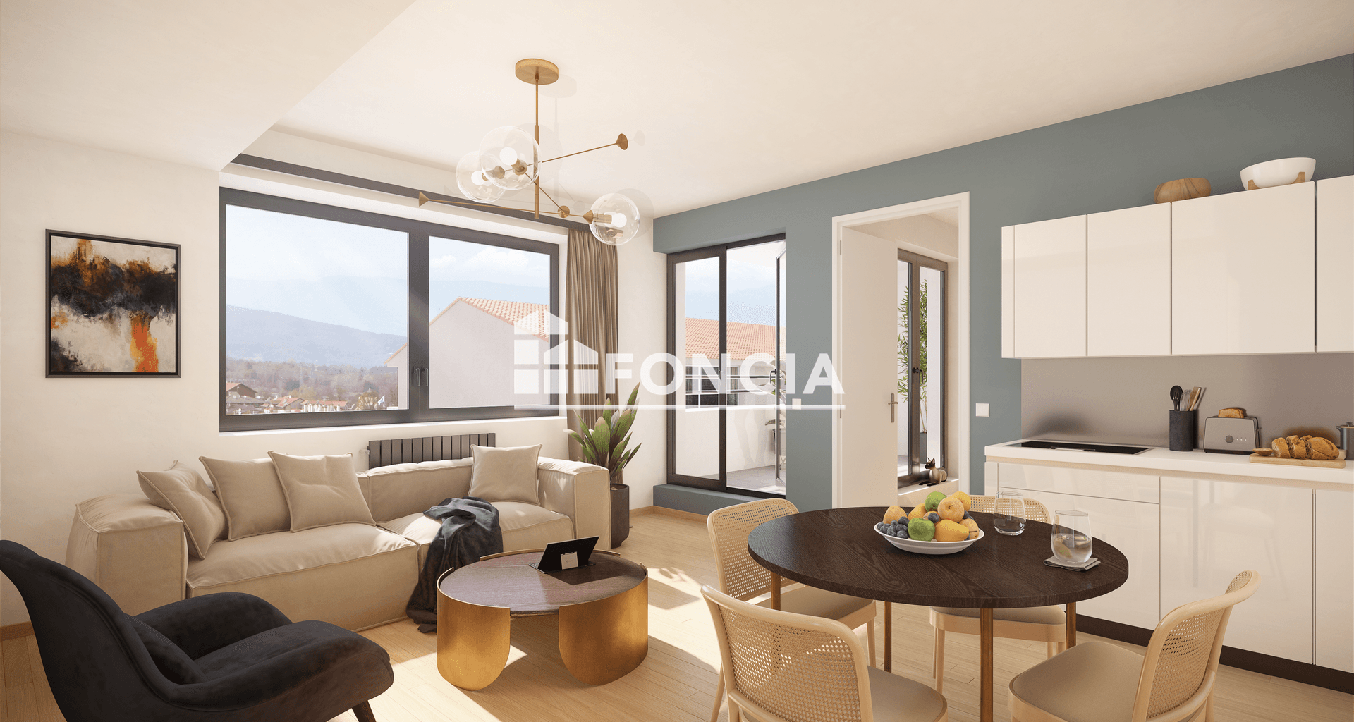 Appartement 3 pièces (56.5 m²) à vendre - La Roche-sur-foron (74800)