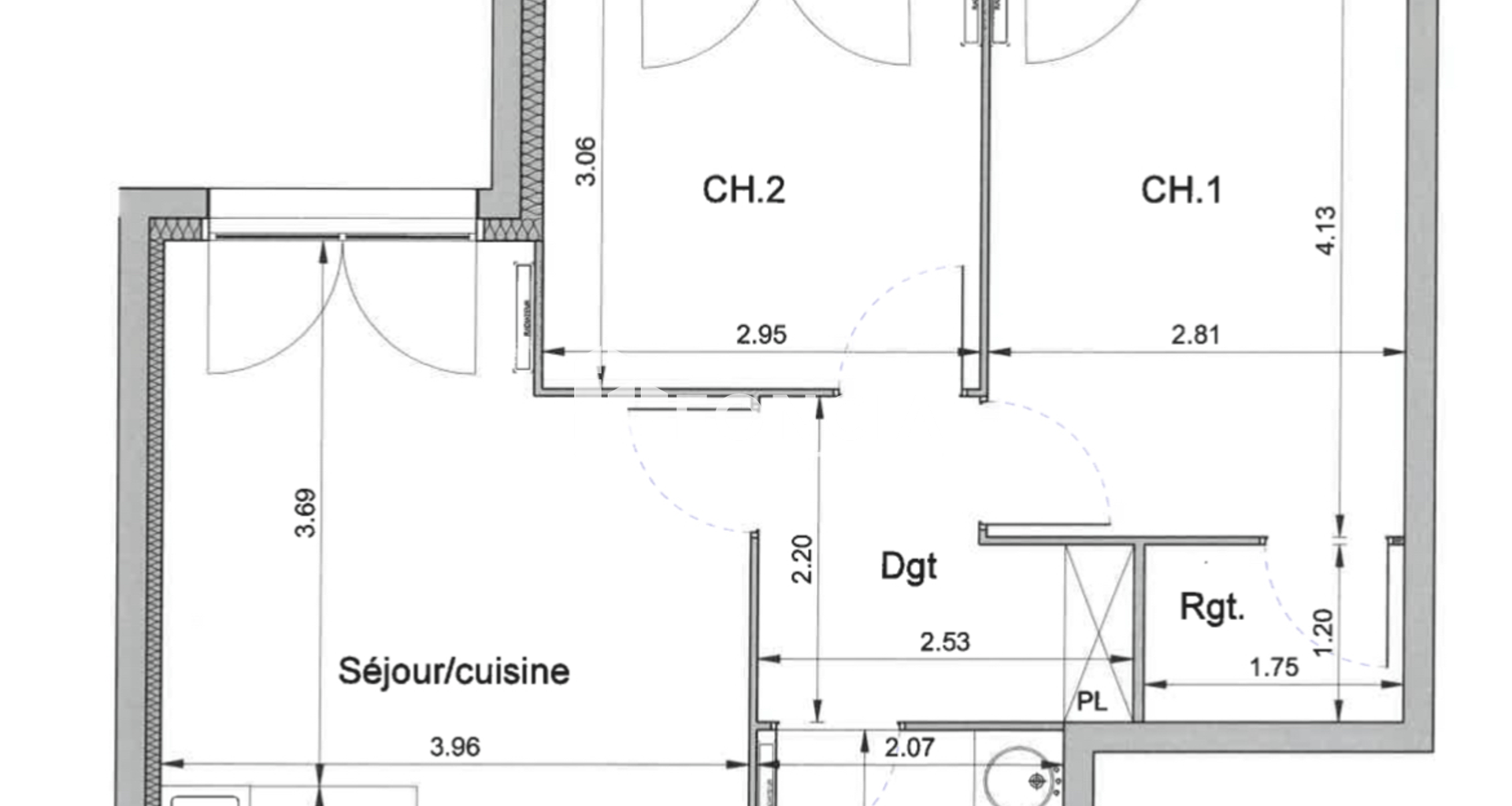 Appartement 3 pièces (59.42 m²) à louer - Corbeil-essonnes (91100)