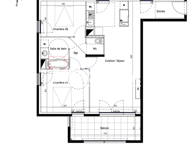 Appartement 3 pièces (65.7 m²) à louer - Nimes (30000)