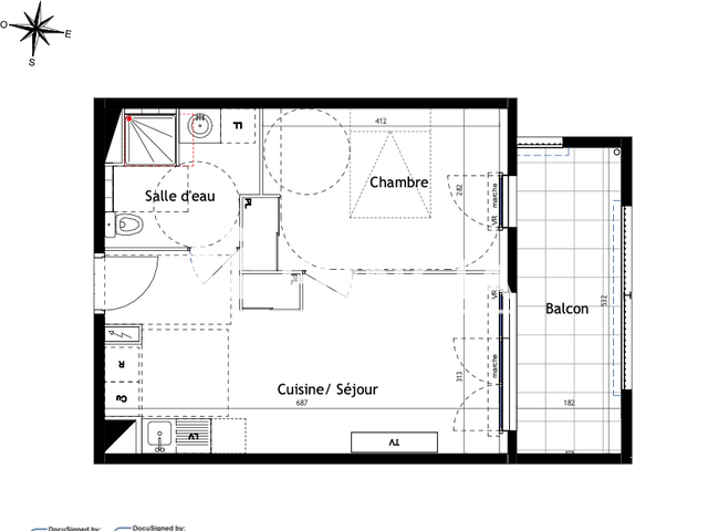 Appartement 2 pièces (39.5 m²) à louer - Nimes (30000)