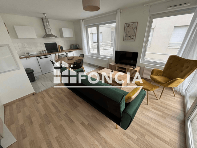 Appartement meublé 2 pièces (43.06 m²) à louer - Tours (37100)