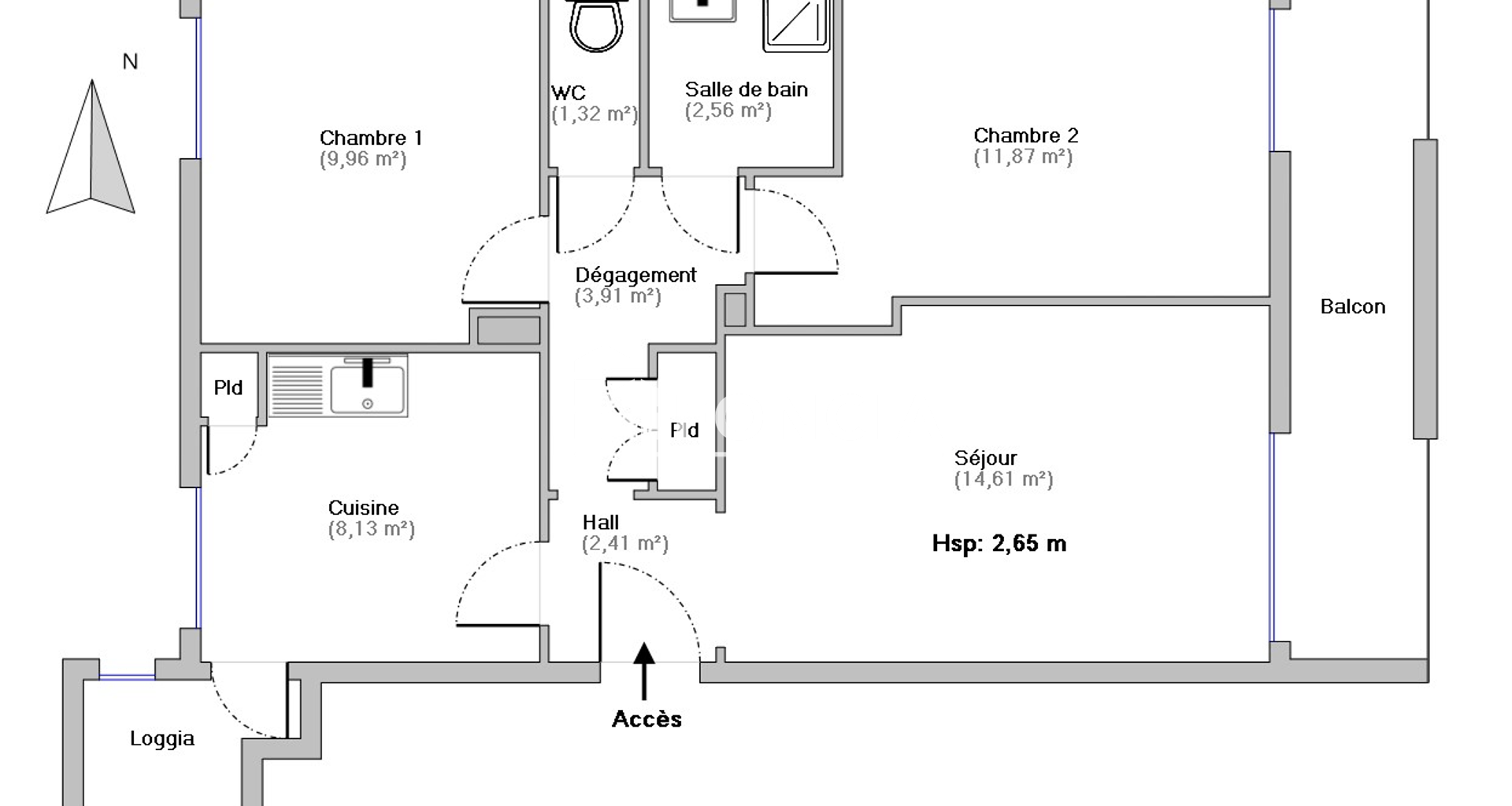 Appartement 3 pièces (54.77 m²) à louer - Valence (26000)