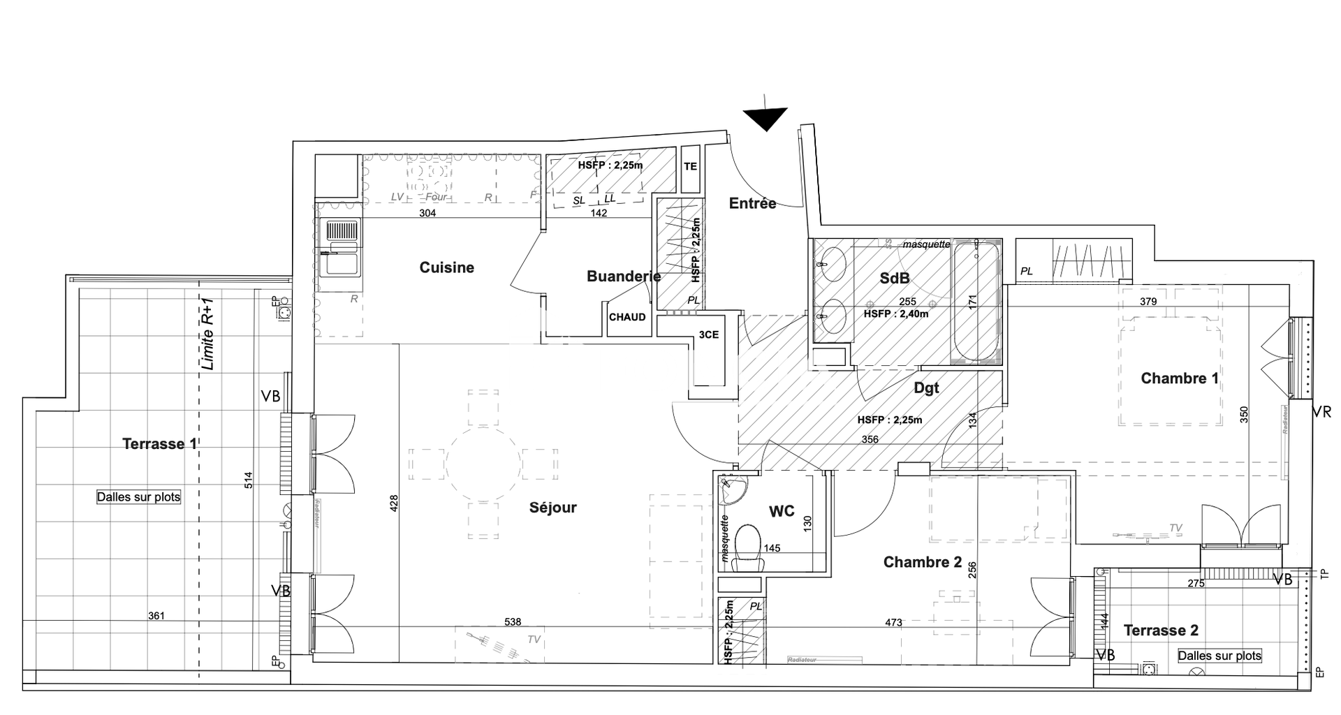 Appartement 3 pièces (73.5 m²) à louer - Marseille 2ᵉ (13002)