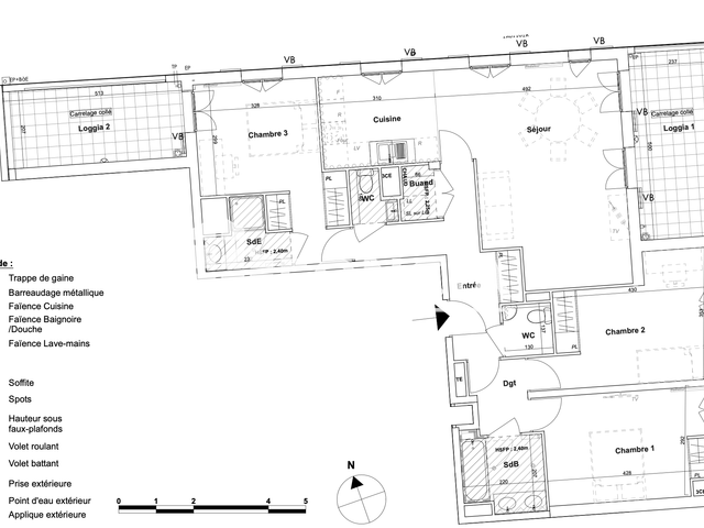 Appartement 4 pièces (96.3 m²) à louer - Marseille 2ᵉ (13002)