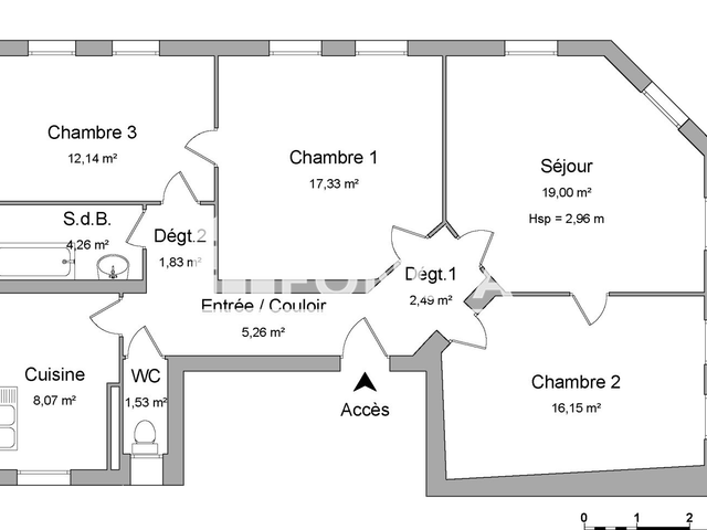 Appartement 4 pièces (87.05 m²) à louer - Strasbourg (67000)