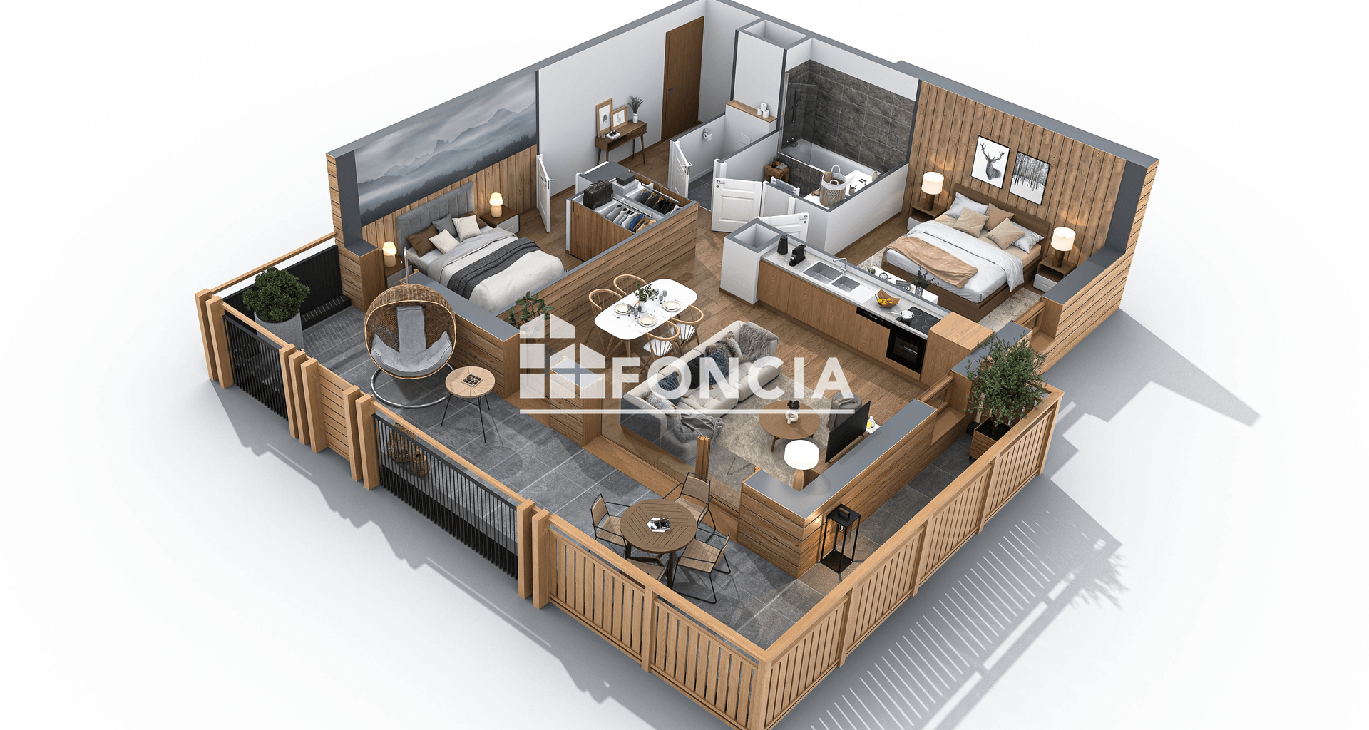 Appartement 3 pièces (67.94 m²) à vendre - Saint-jean-de-sixt (74450)