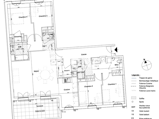 Appartement 5 pièces (118.06 m²) à louer - Marseille 2ᵉ (13002)