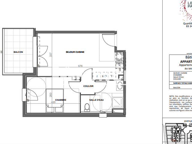 Appartement 2 pièces (42.5 m²) à louer - Le Luc (83340)
