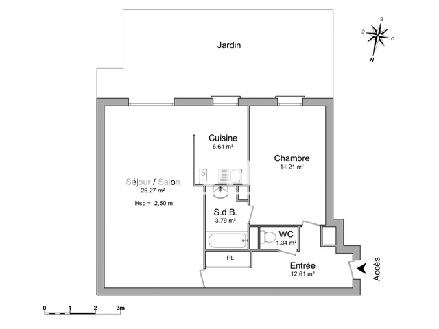 Appartement 2 pièces (65.33 m²) à louer - Talence (33400)