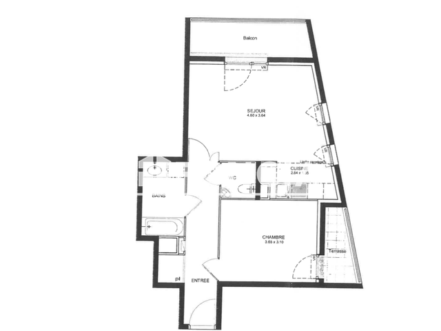 Appartement 2 pièces (47.85 m²) à louer - Saint-michel Sur Orge (91240)
