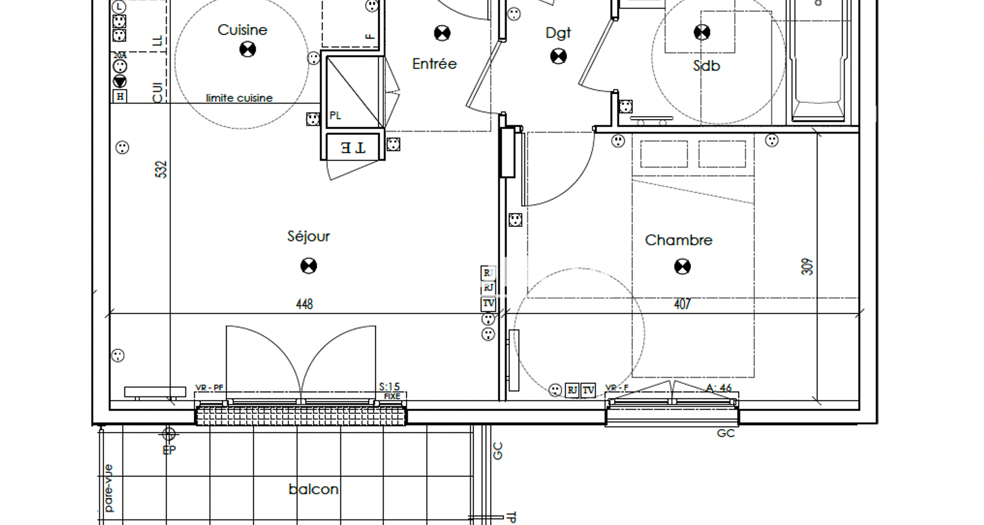 Appartement 2 pièces (43.27 m²) à louer - Les Clayes-sous-bois (78340)