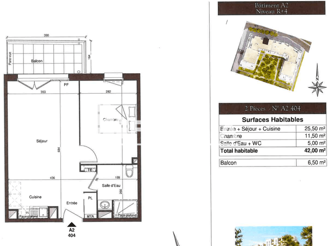 Appartement 2 pièces (42 m²) à louer - Cenon (33150)