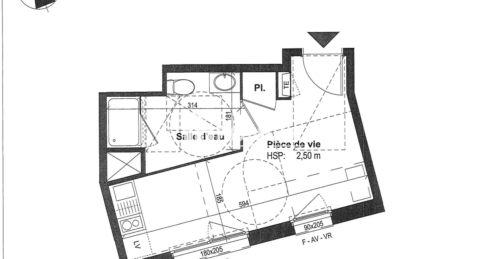 Studio (20.52 m²) à louer - Rennes (35700)