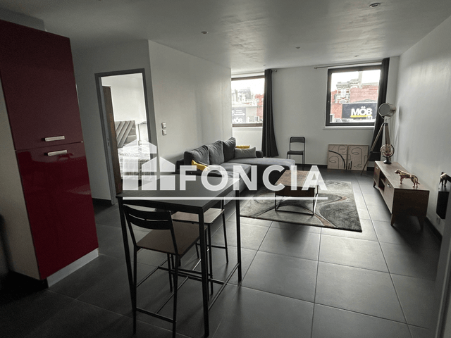 Appartement meublé 2 pièces (45.45 m²) à louer - Roubaix (59100)