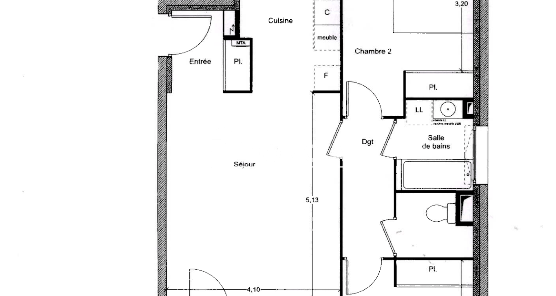 Appartement 3 pièces (64.6 m²) à louer - Avignon (84000)