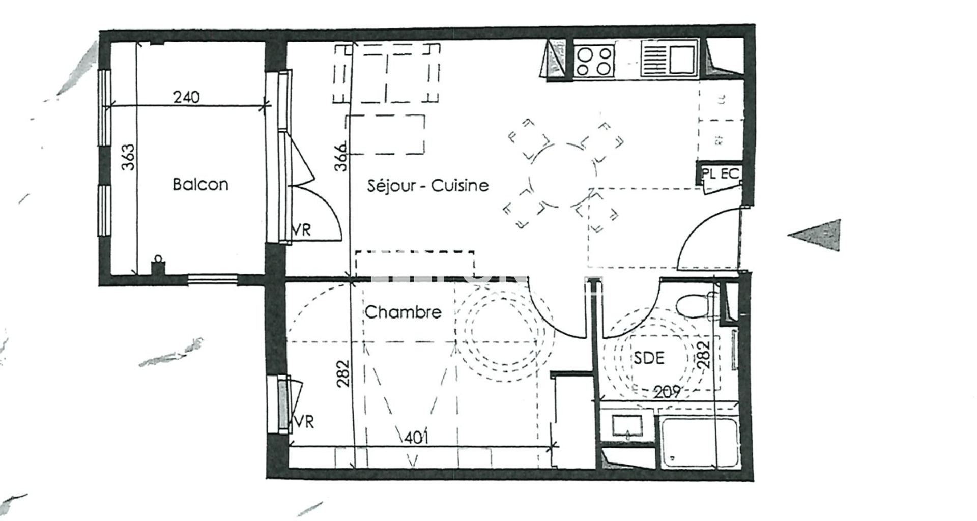 Appartement 2 pièces (42.67 m²) à louer - Le Pontet (84130)