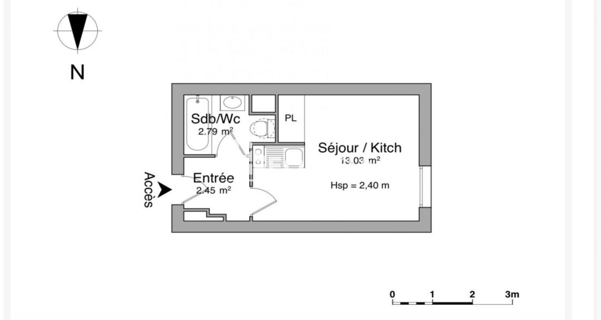 Studio (18.36 m²) à vendre - Avignon (84000)