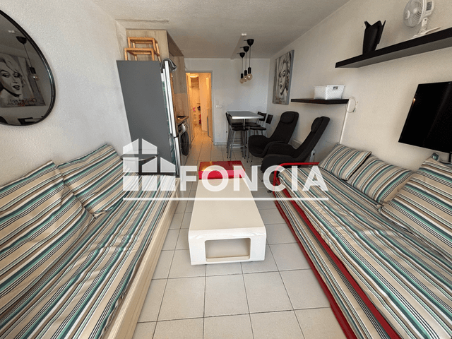 Appartement meublé 2 pièces (30.19 m²) à louer - Cannes-la-bocca (06150)