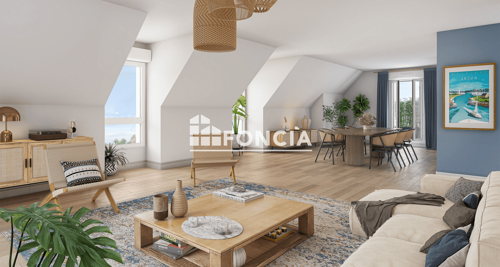 Appartement 3 pièces (62 m²) à vendre - Arzon (56640)