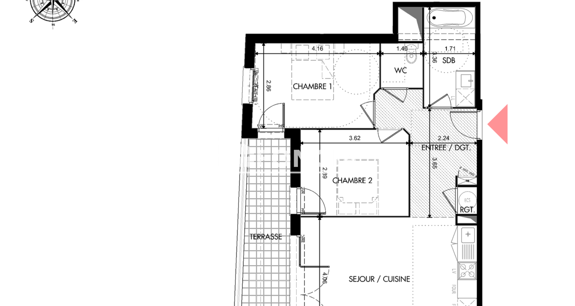 Appartement 3 pièces (63.57 m²) à vendre - Argelès-sur-mer (66700)