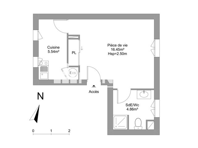 Studio (26.82 m²) à louer - Le Mans (72000)