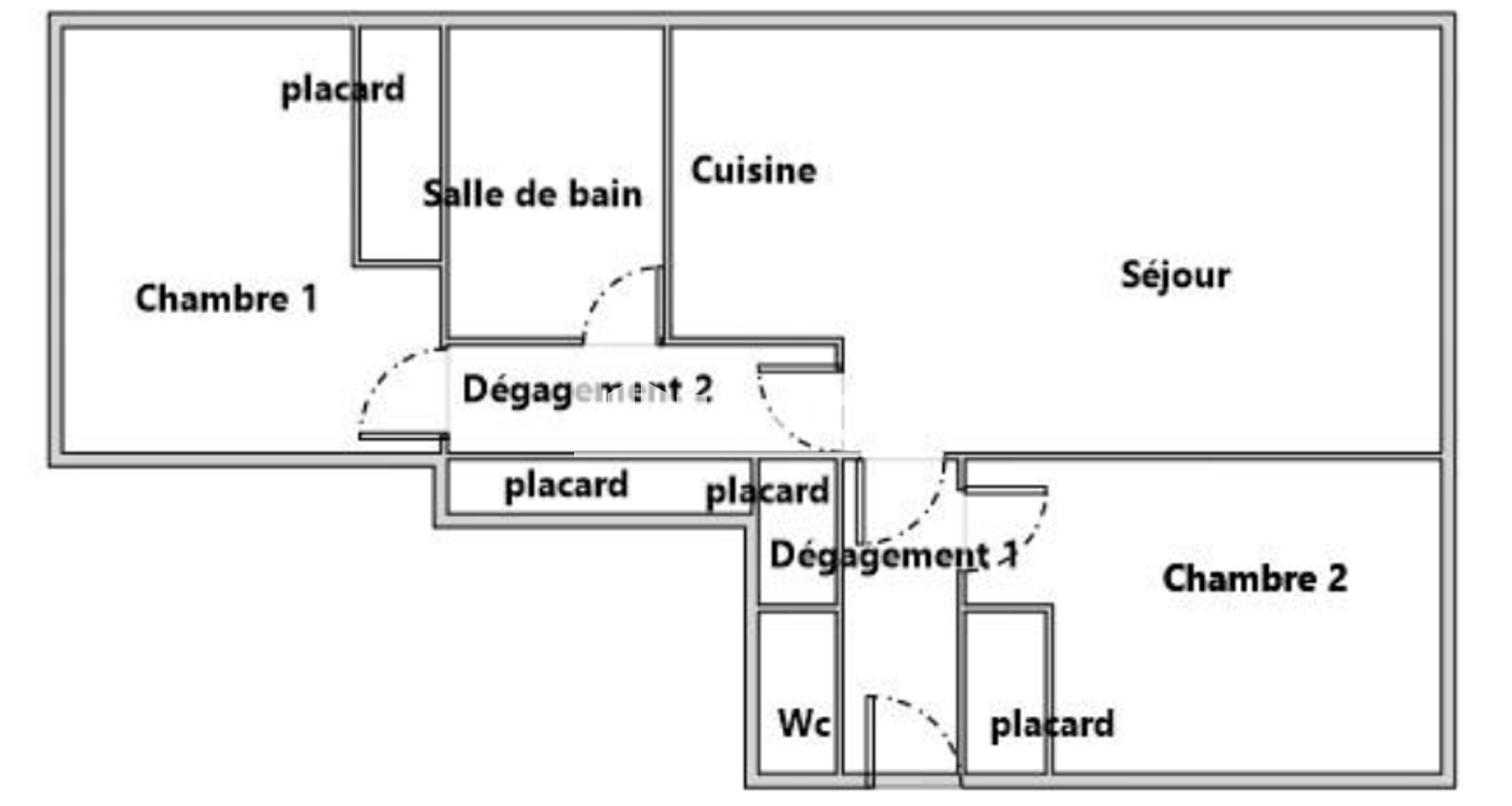 Appartement 3 pièces (56 m²) à louer - Lyon 8ᵉ (69008)