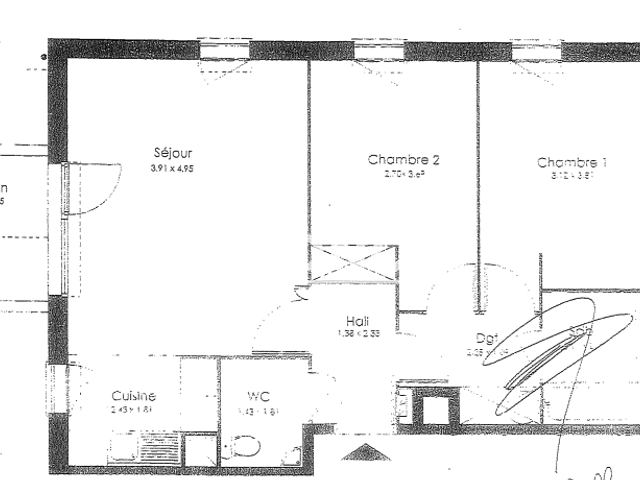 Appartement 3 pièces (59.9 m²) à louer - Wattrelos (59150)