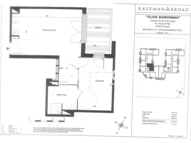 Appartement 2 pièces (36.78 m²) à louer - Saint Jean (31240)