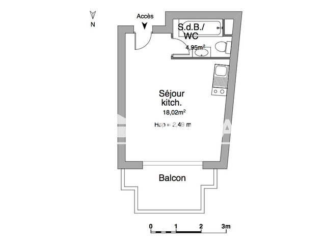 Studio (22.97 m²) à louer - Blois (41000)