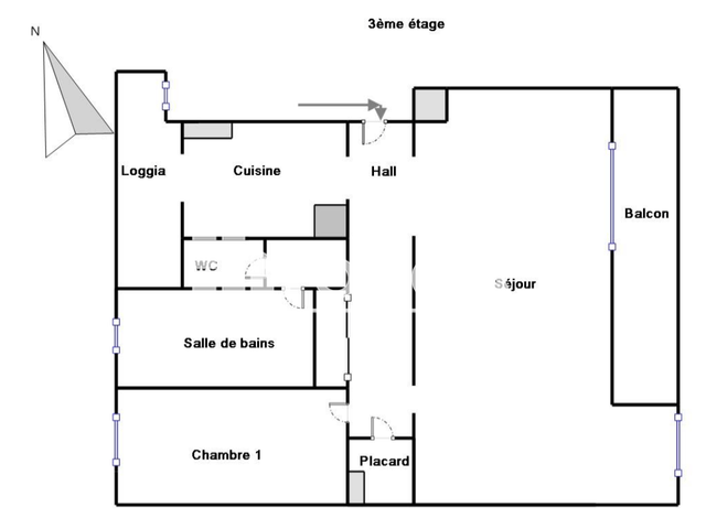 Appartement meublé 2 pièces (59.53 m²) à louer - Aix En Provence (13090)
