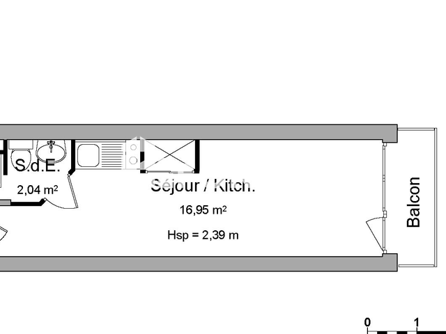 Studio meublé (18.5 m²) à louer - Vannes (56000)