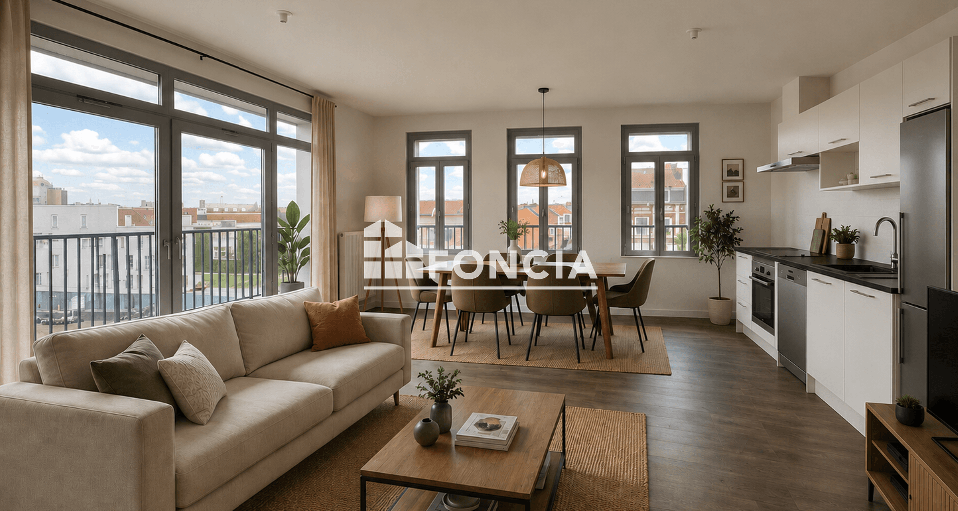 Appartement 4 pièces (77.41 m²) à louer - Roubaix (59100)
