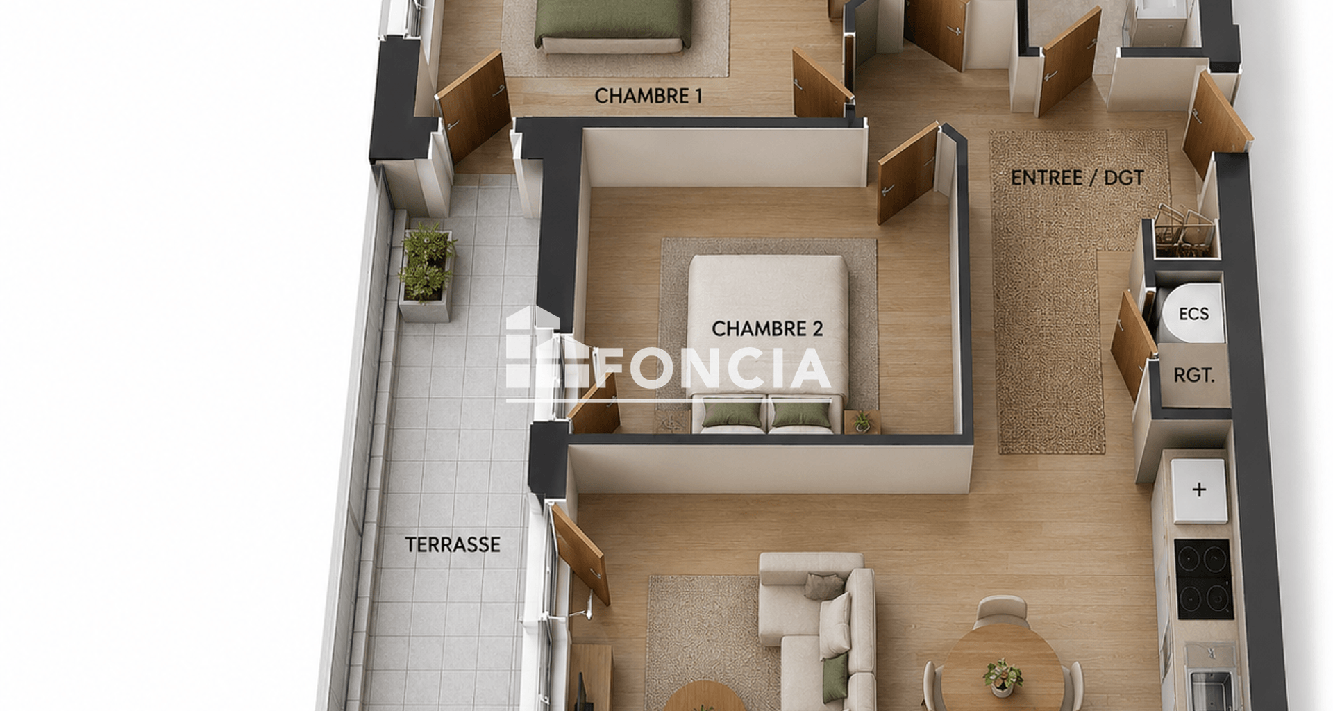 Appartement 3 pièces (63.57 m²) à vendre - Argelès-sur-mer (66700)