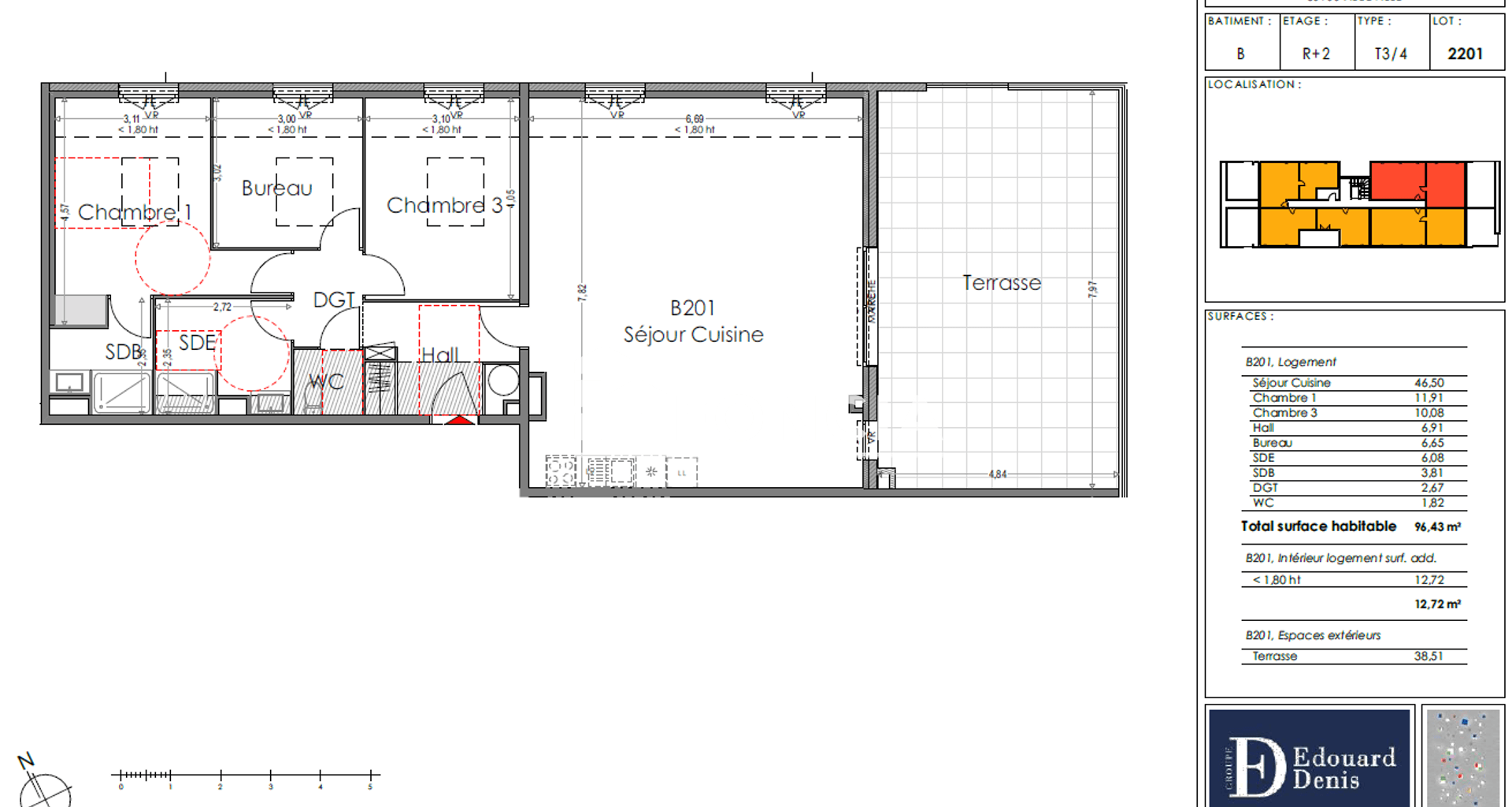 Appartement 4 pièces (96.43 m²) à louer - Saint-rémy-de-provence (13210)