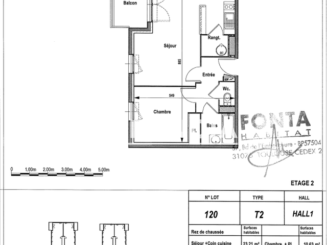 Appartement 2 pièces (44.13 m²) à louer - Avrille (49240)
