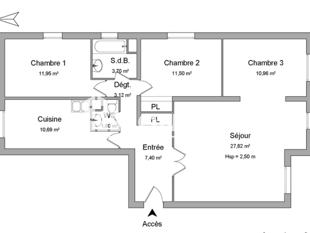 Appartement 4 pièces (88.65 m²) à louer - Orleans (45000)