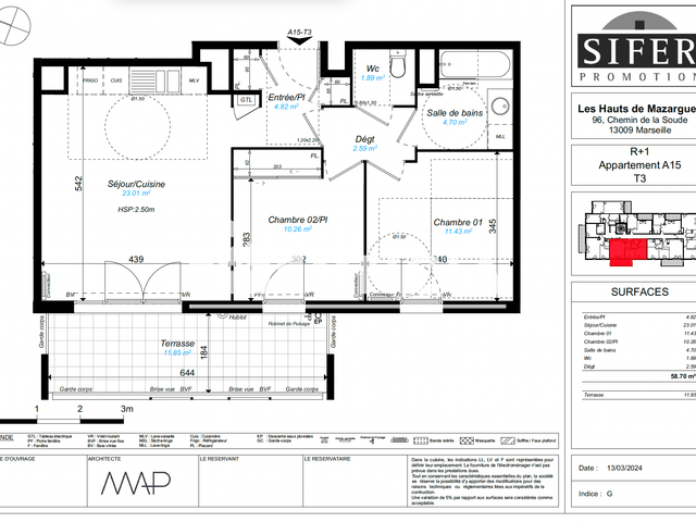 Appartement 3 pièces (58.7 m²) à louer - Marseille 9ᵉ (13009)