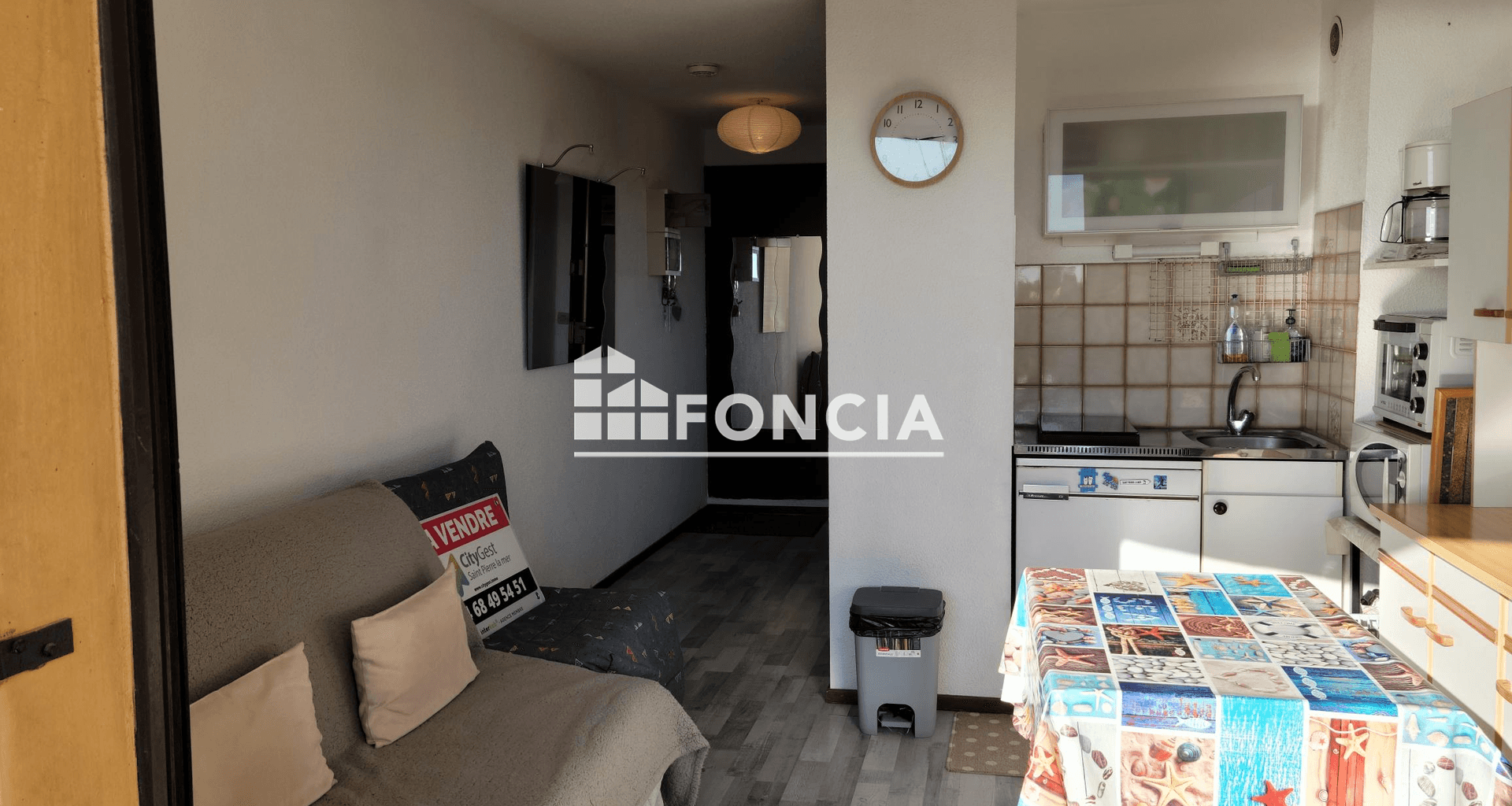 Appartement 2 pièces (22.49 m²) à vendre - St Pierre La Mer (11560)
