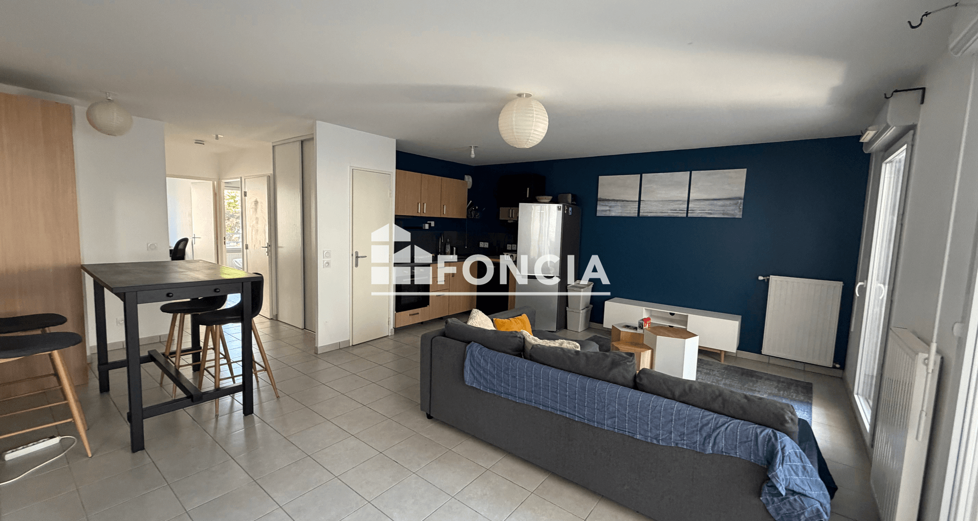 Appartement meublé 3 pièces (62.88 m²) à louer - Villeurbanne (69100)