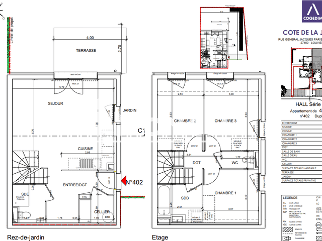 Appartement 4 pièces (80.84 m²) à louer - Louviers (27400)
