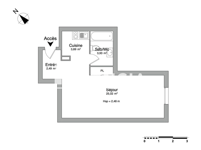 Studio (35.33 m²) à louer - Talence (33400)