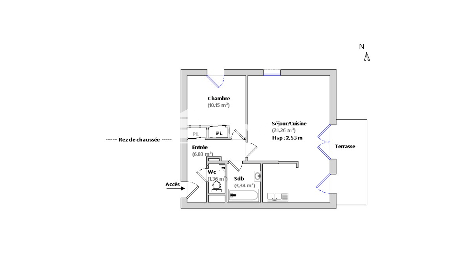 Appartement 2 pièces (50 m²) à vendre - Le Teich (33470)