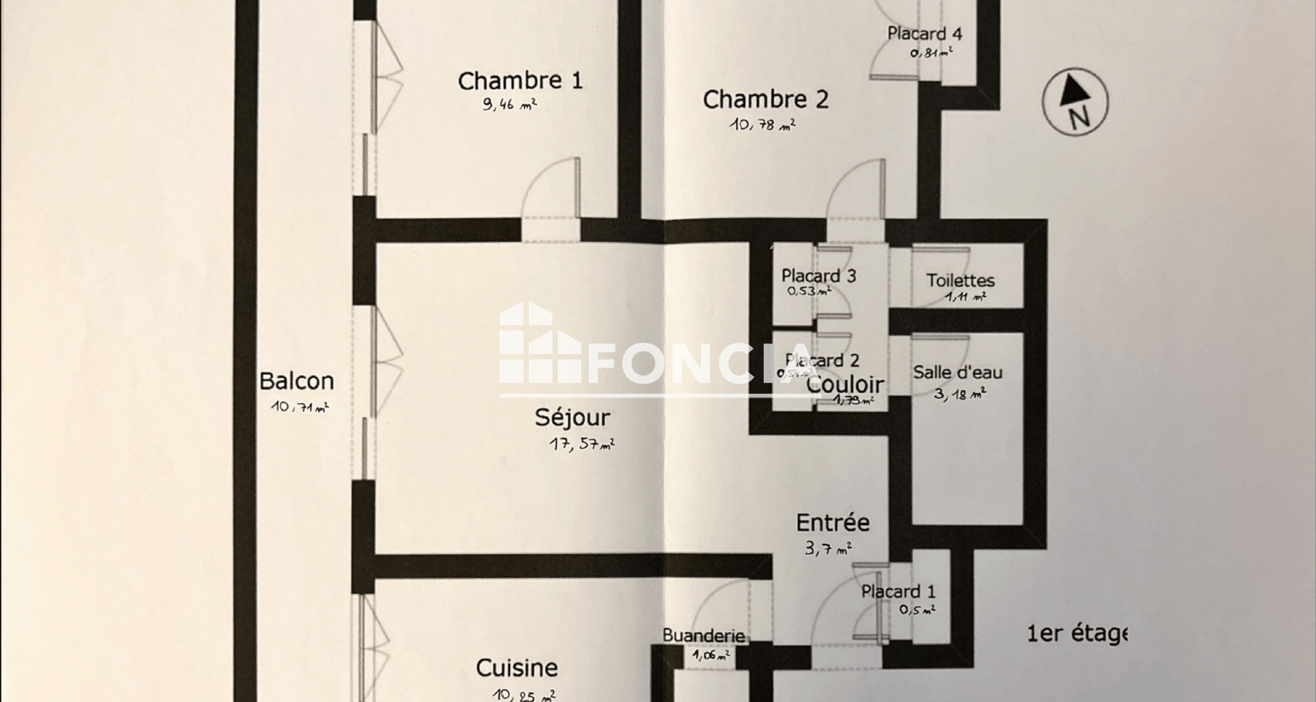 Appartement meublé 3 pièces (61.28 m²) à louer - Montmorency (95160)